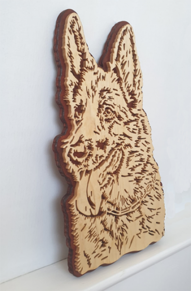 Wandbild Schäferhund